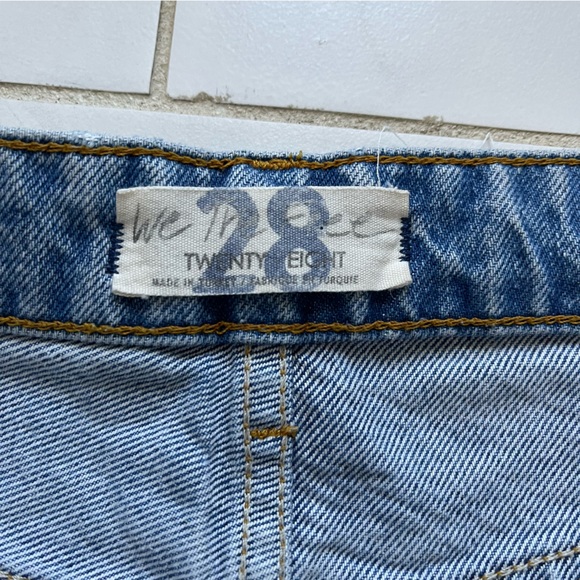 Free People We The Free Ranger Ripped Crop Wide Leg Denim Jeans 28 - Picture 3 of 9